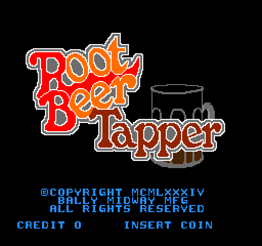 Tapper (Root Beer) Title Screen